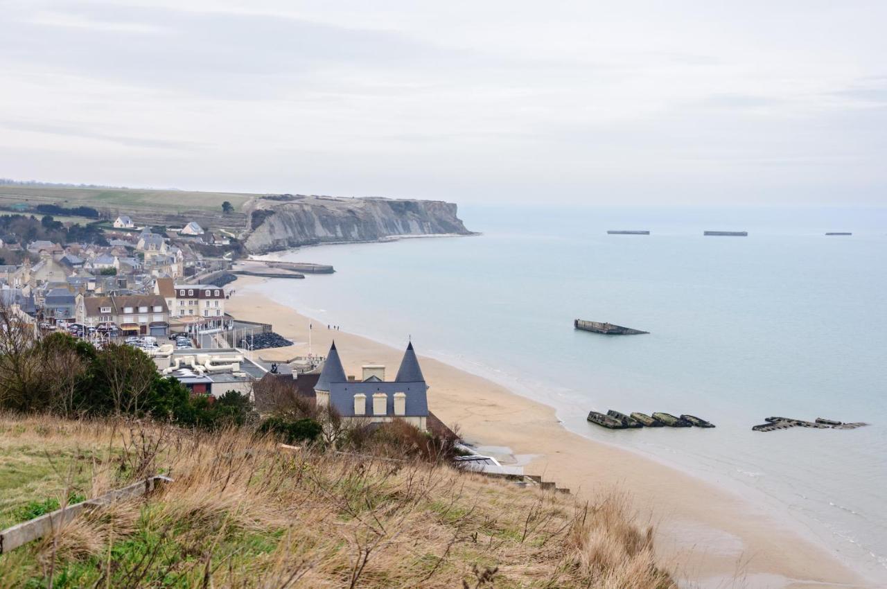 Le 22 - Studio 4P Proche Mer & Vue Bourg Arromanches-les-Bains Exteriör bild